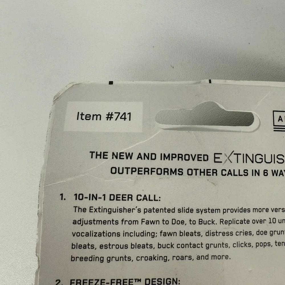 Illusion Hunting Systems Extinguisher Deer Calling System‎ 10 In 1 #741 -New